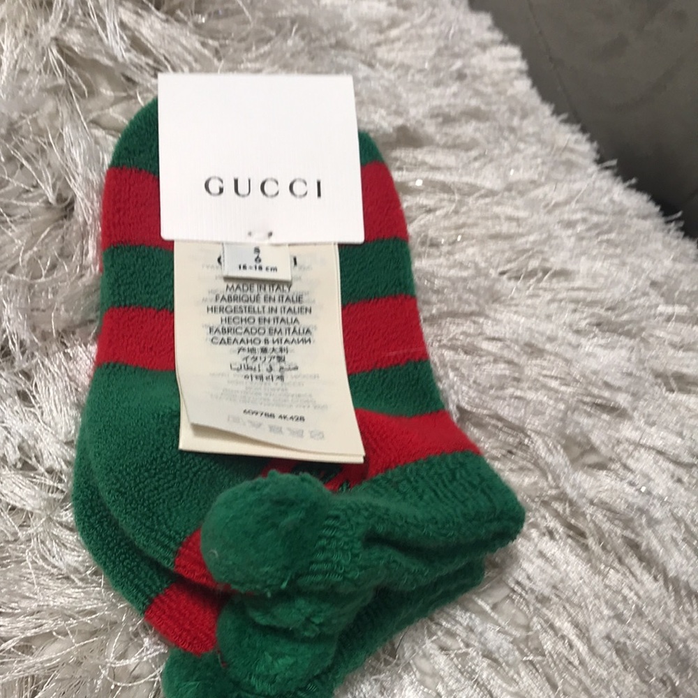 NEW Gucci unisex booties Sz 6 16-18cm - Picture 7 of 8